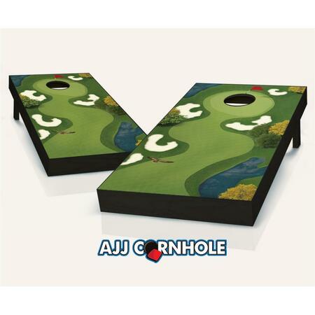 MKF COLLECTION BY MIA K. FARROW Hole In One Theme Cornhole Set with Bags - 8 x 24 x 48 in. 107-HoleInOne